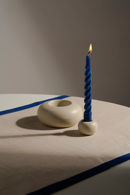 Duo Candle Holder - Off White