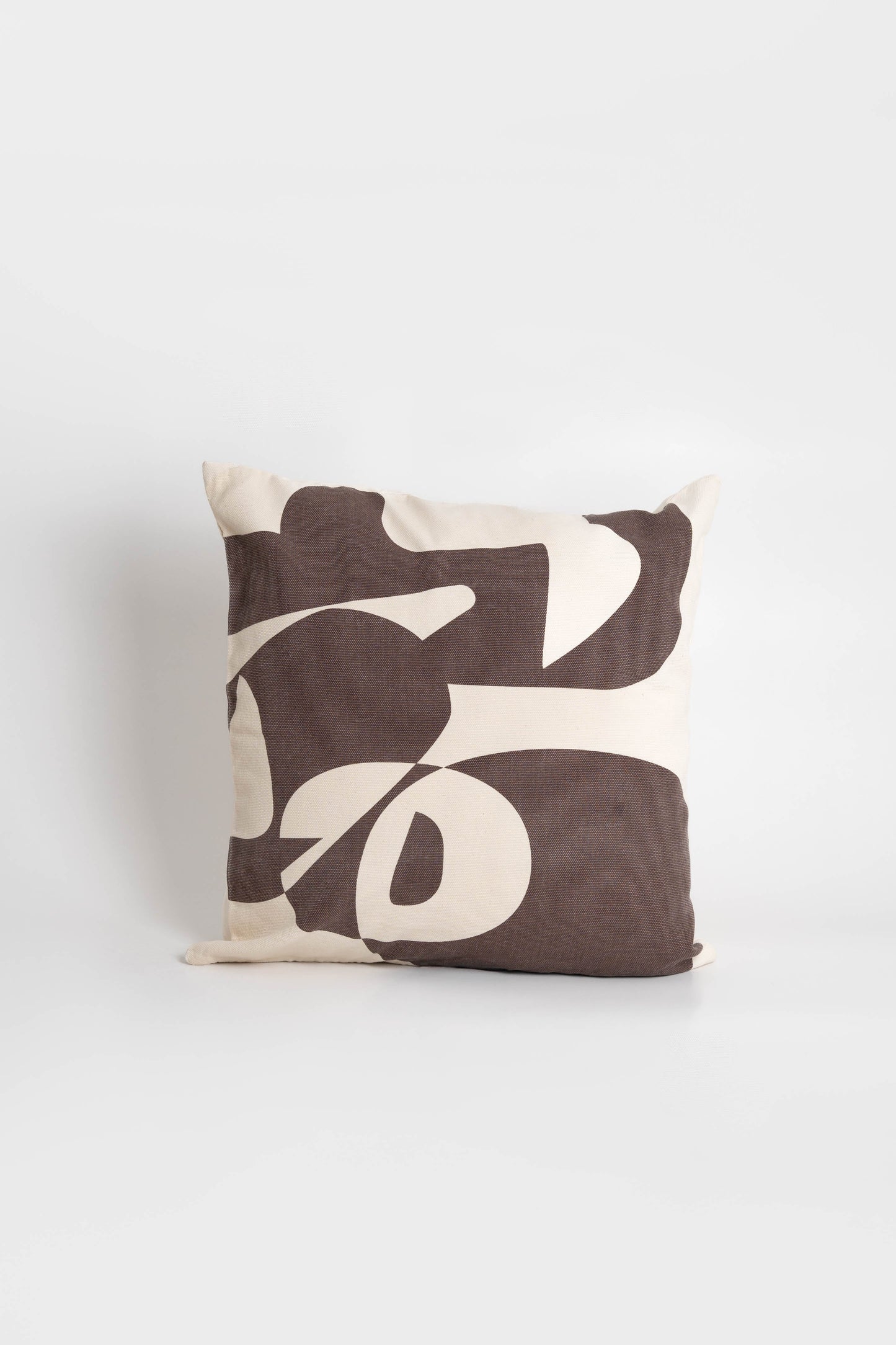 Cotton cushion cover with a vibrant brown print, adding a stylish and colorful touch to any sofa or bed. Made in Portugal