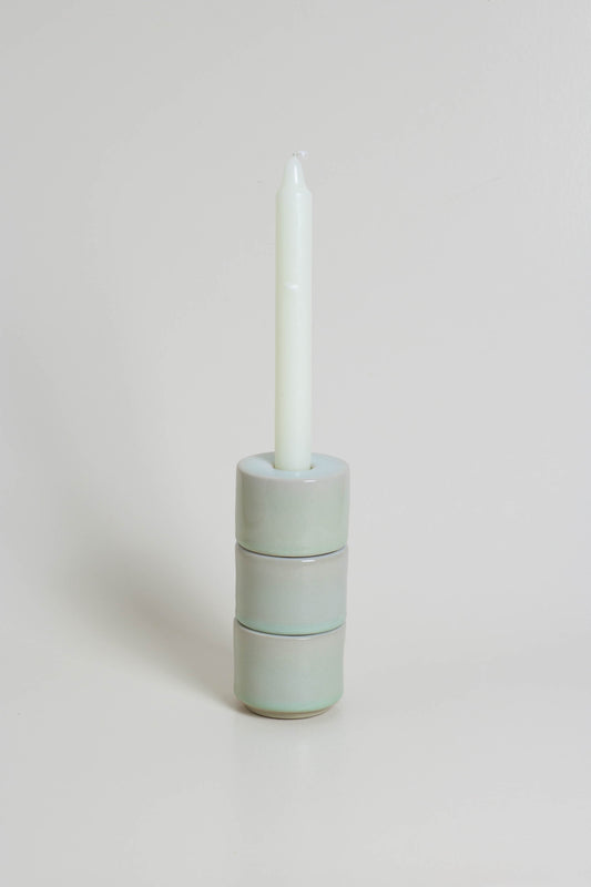 Modular Sand Glazed Candle Holder