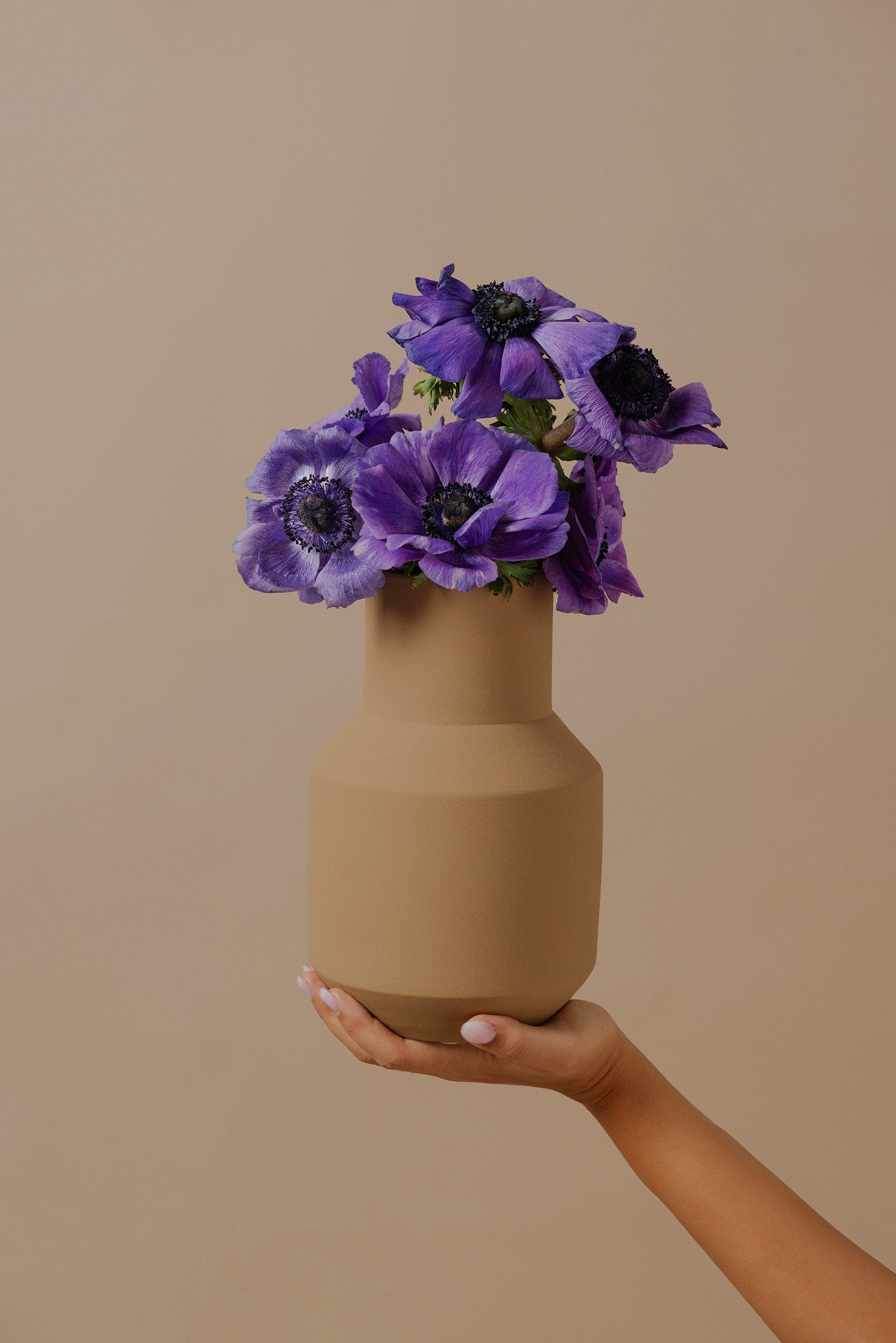 Sado Decorative Vase - Light Brown