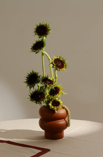 Ripple Small Vase - Terracotta