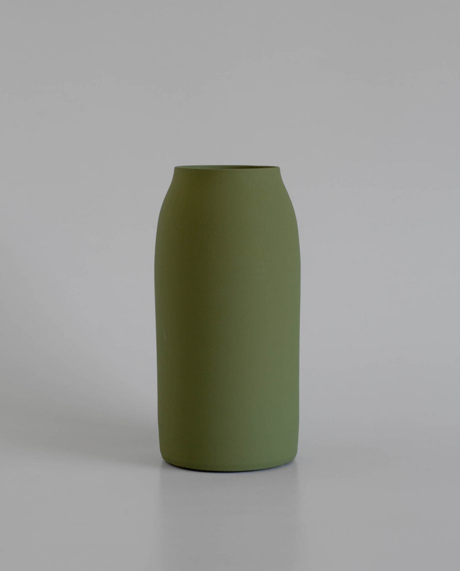vase vert décoratif de la marque artisanale portugaise o cactuu.